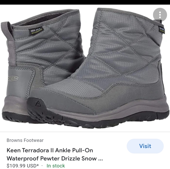 Keen terradora ll ankle pull on grey snow boot 7